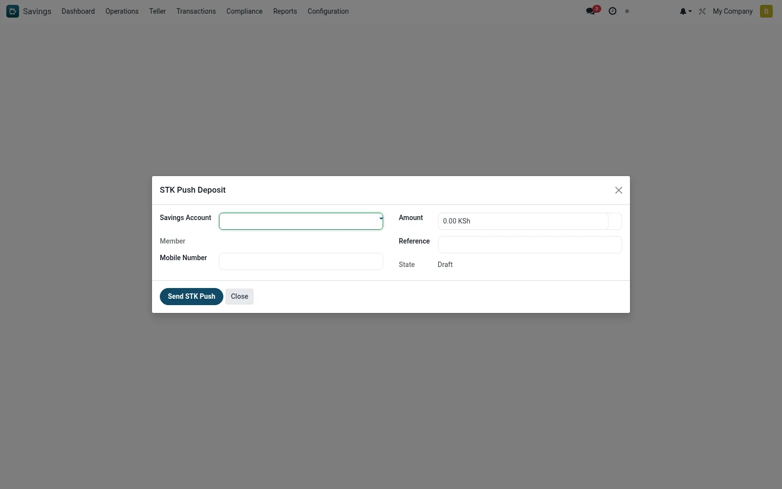 STK Push Deposit