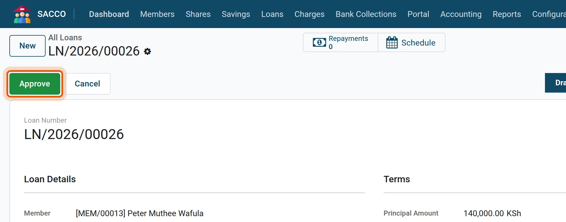 Approve the loan