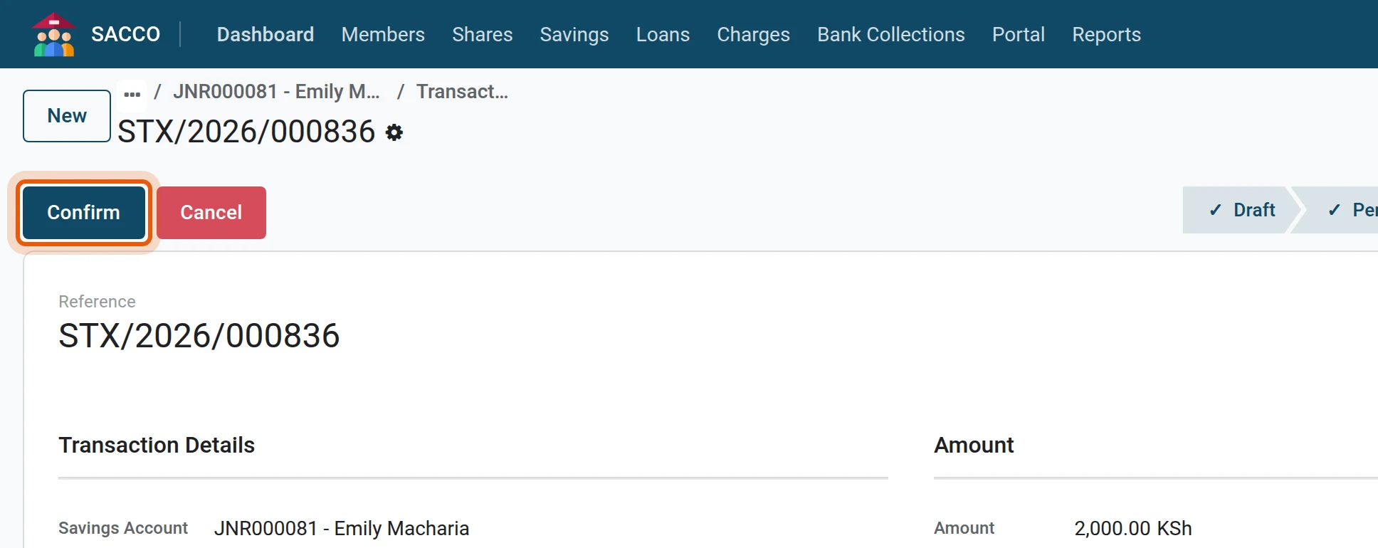 Pay and confirm